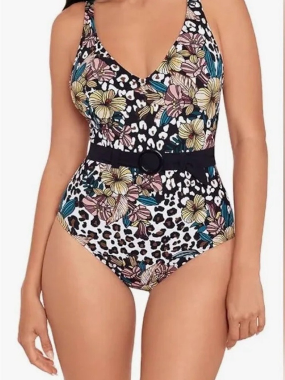 Skinny Dippers Desert Rose lickity split one piece woman’s swimsuit